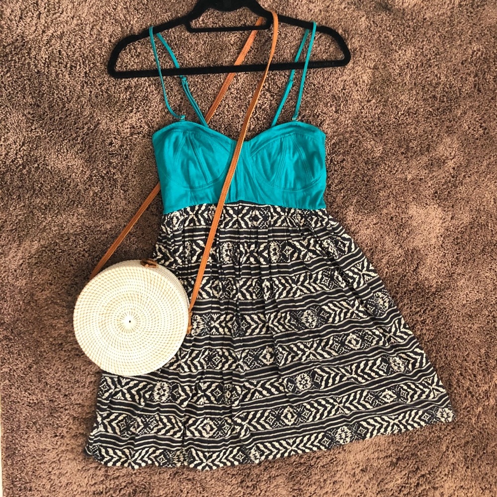 Billabong Aztec Teal Summer Dress